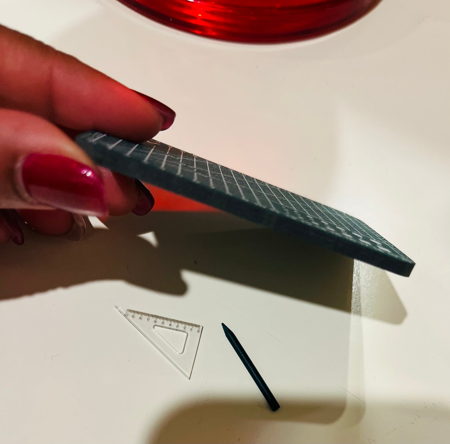 Craft board + pencil +ruler