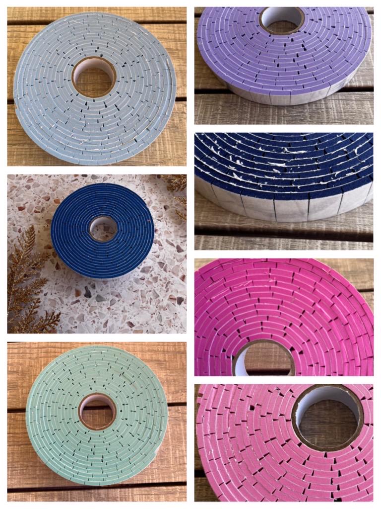 3mm Foam Tape Roll • Pre‑Cut Double‑Sided Adhesive Squares • Cake Toppers, Scrapbooking & Paper Crafts
