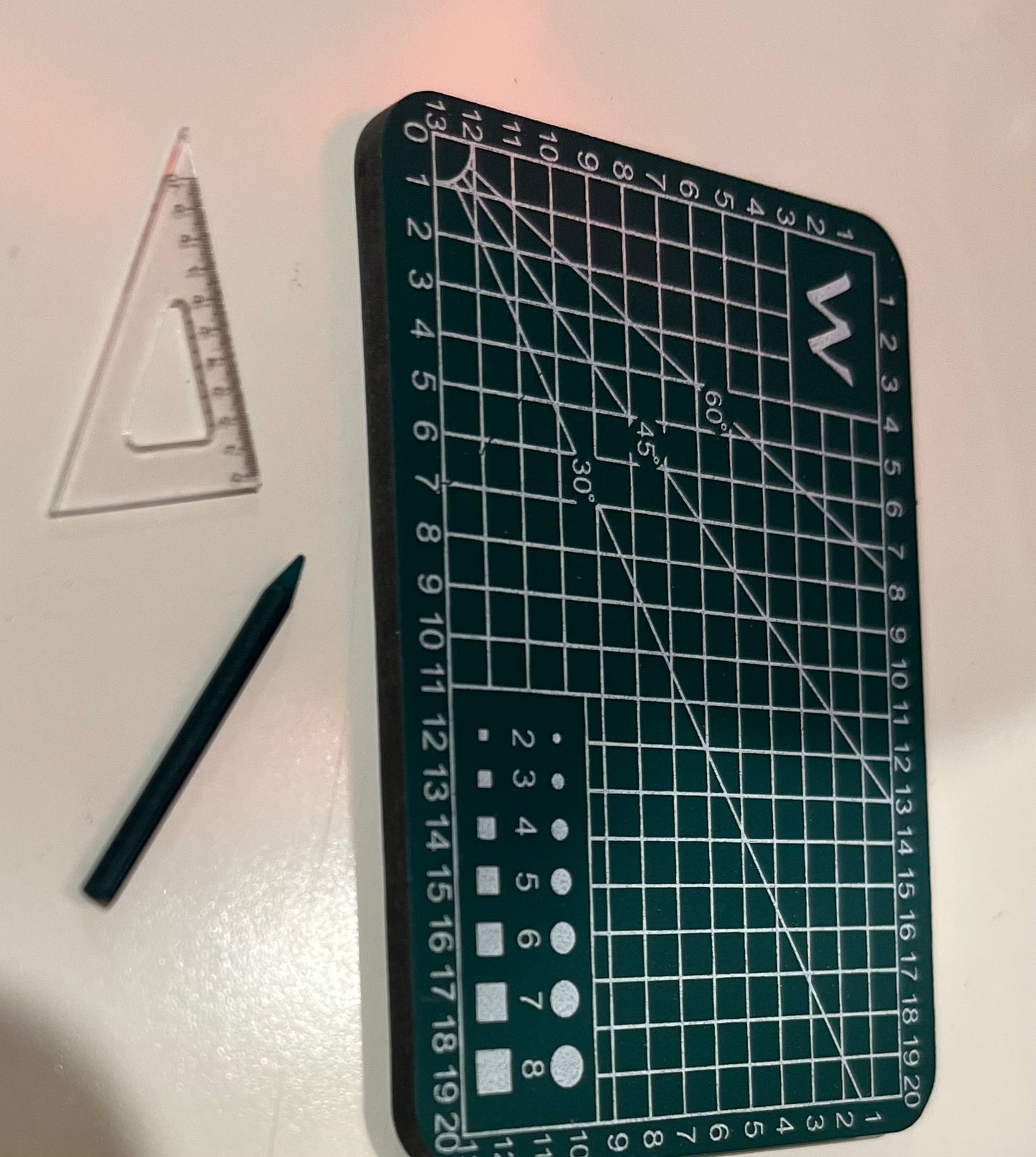 Craft board + pencil +ruler
