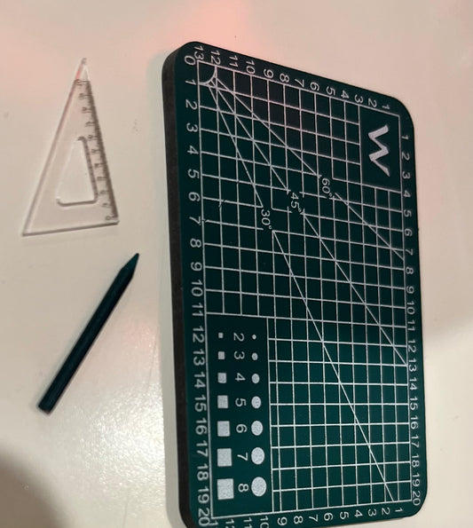 Craft board + pencil +ruler