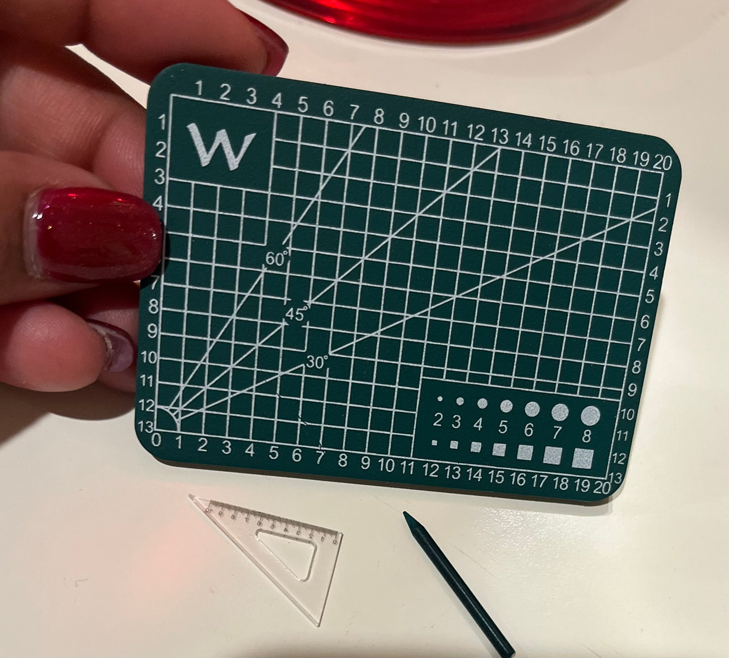 Craft board + pencil +ruler