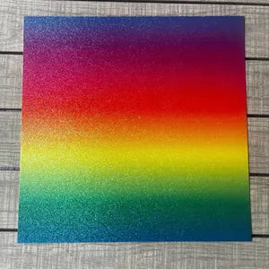 Rainbow glitter cardstock sheet 12x12 for crafts