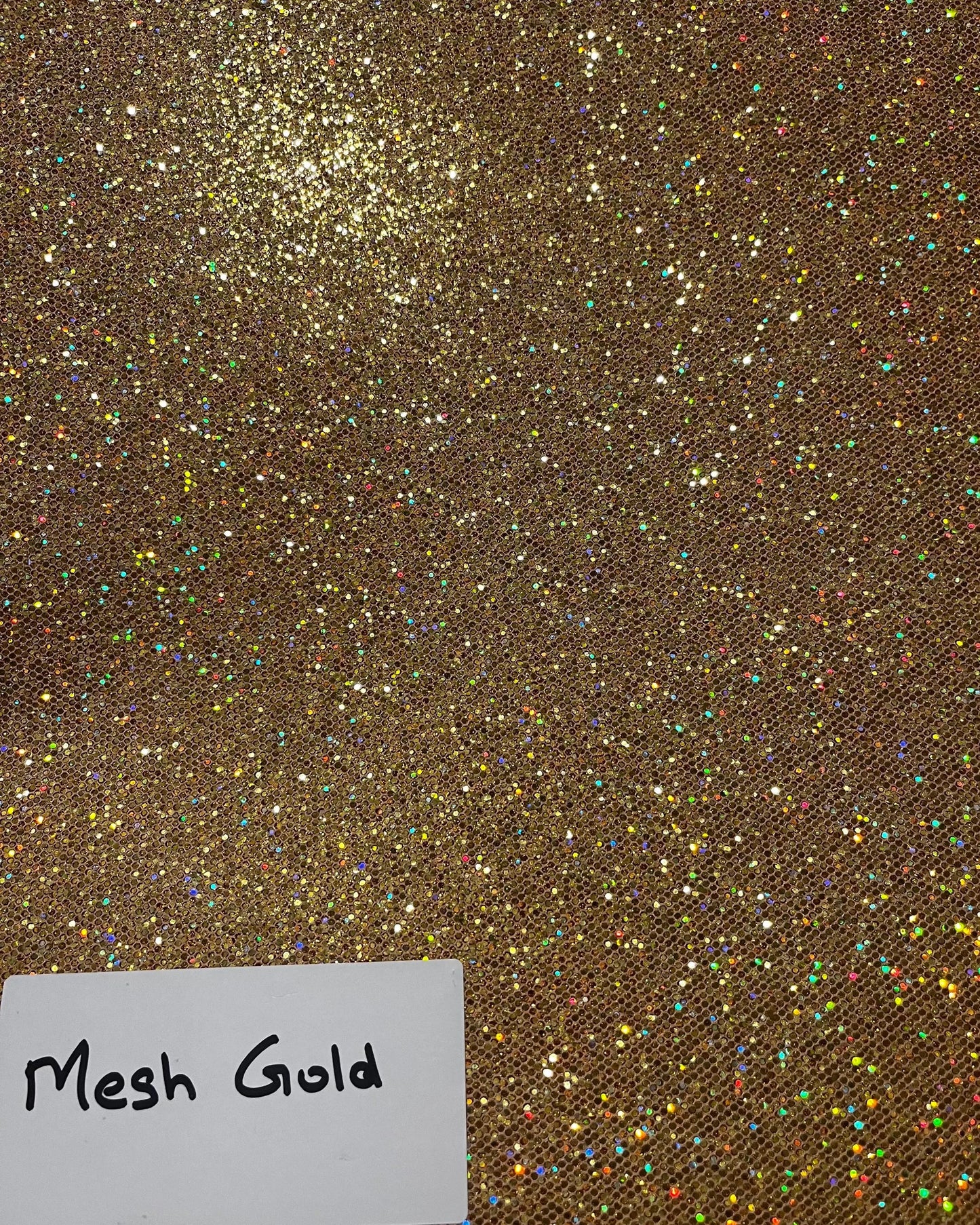 Gold mesh glitter cardstock 12x12 non‑shed